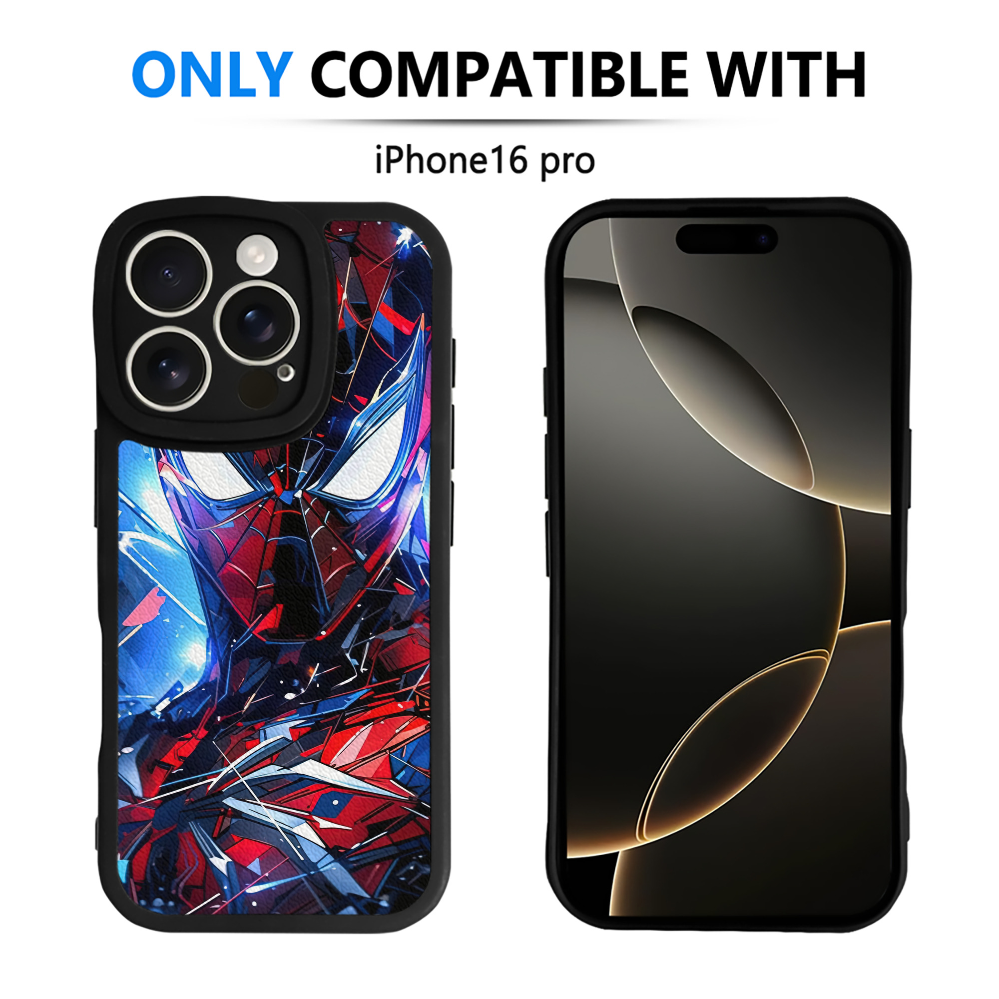 Spider Man スパイダーマン 【iPhone 16シリーズ対応】シリコンスマホケース（レザー調） 材質：シリコン